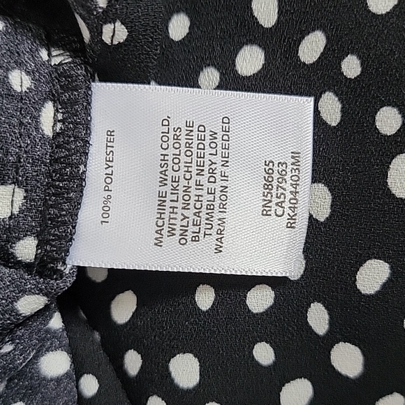 ABOUND WHITE POLKA DRESS/ M - Picture 8 of 9